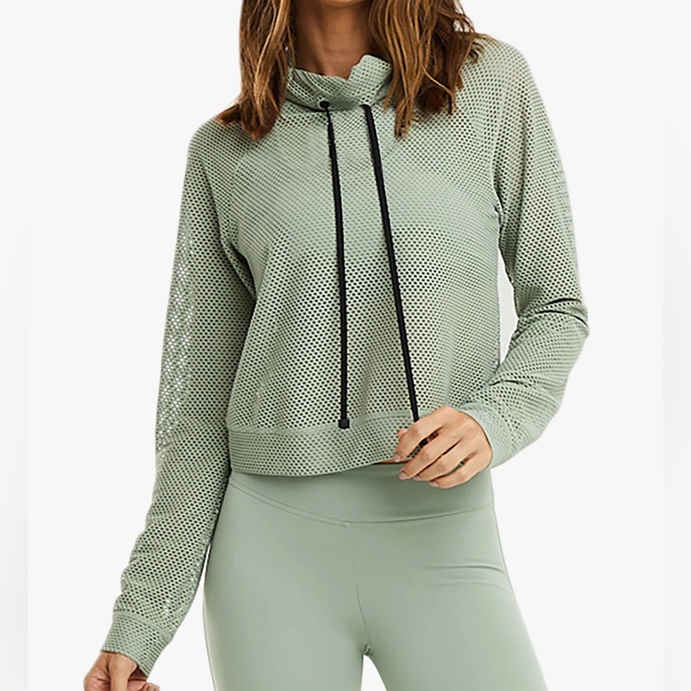 Koral Pump Open Mesh Pullover Sage Green